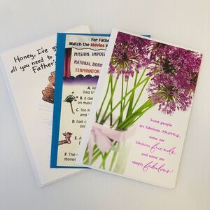 Lot of 3 Vintage Mother's/Father's Day Greeting Cards